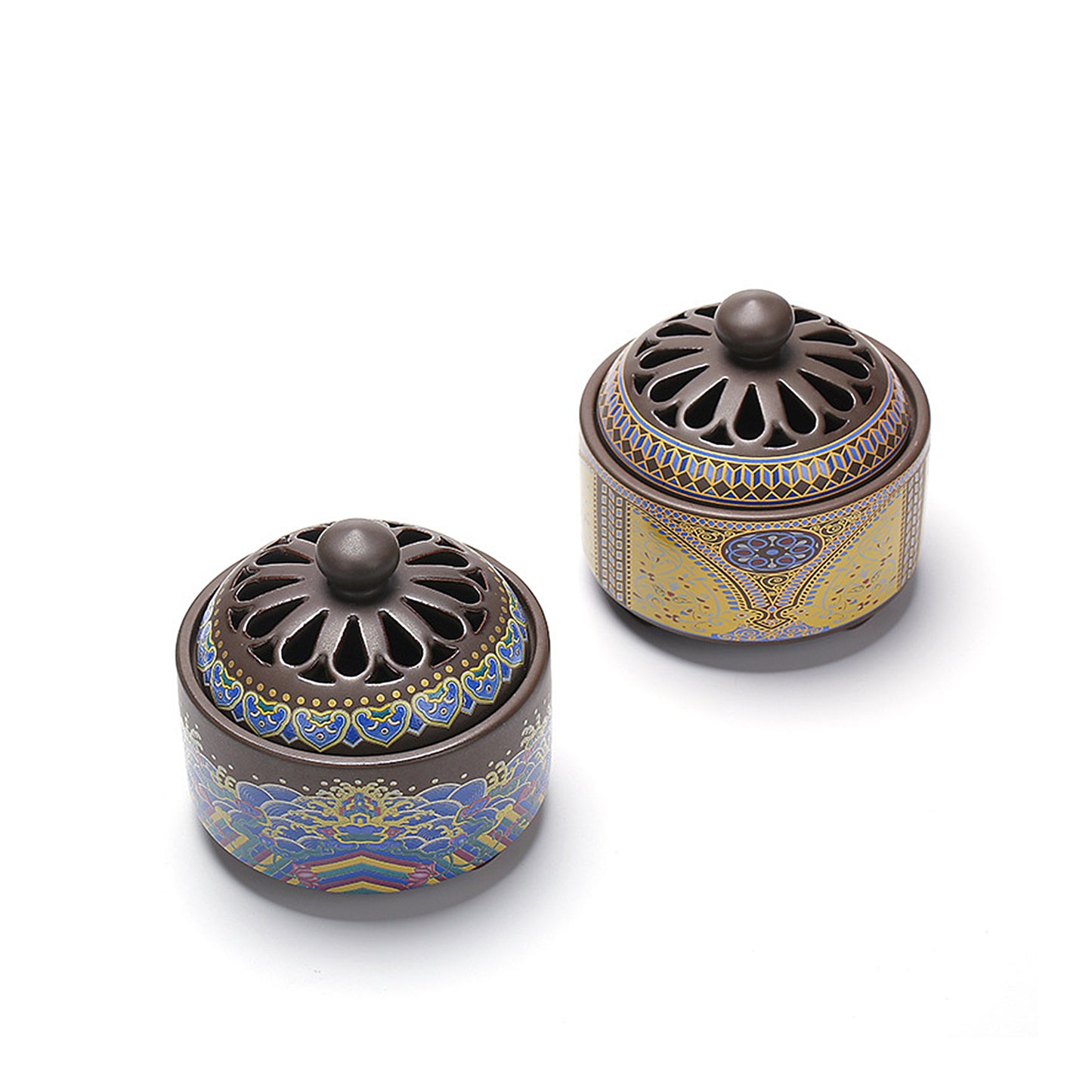 Chinese Cloisonné Ceramic Incense Burner