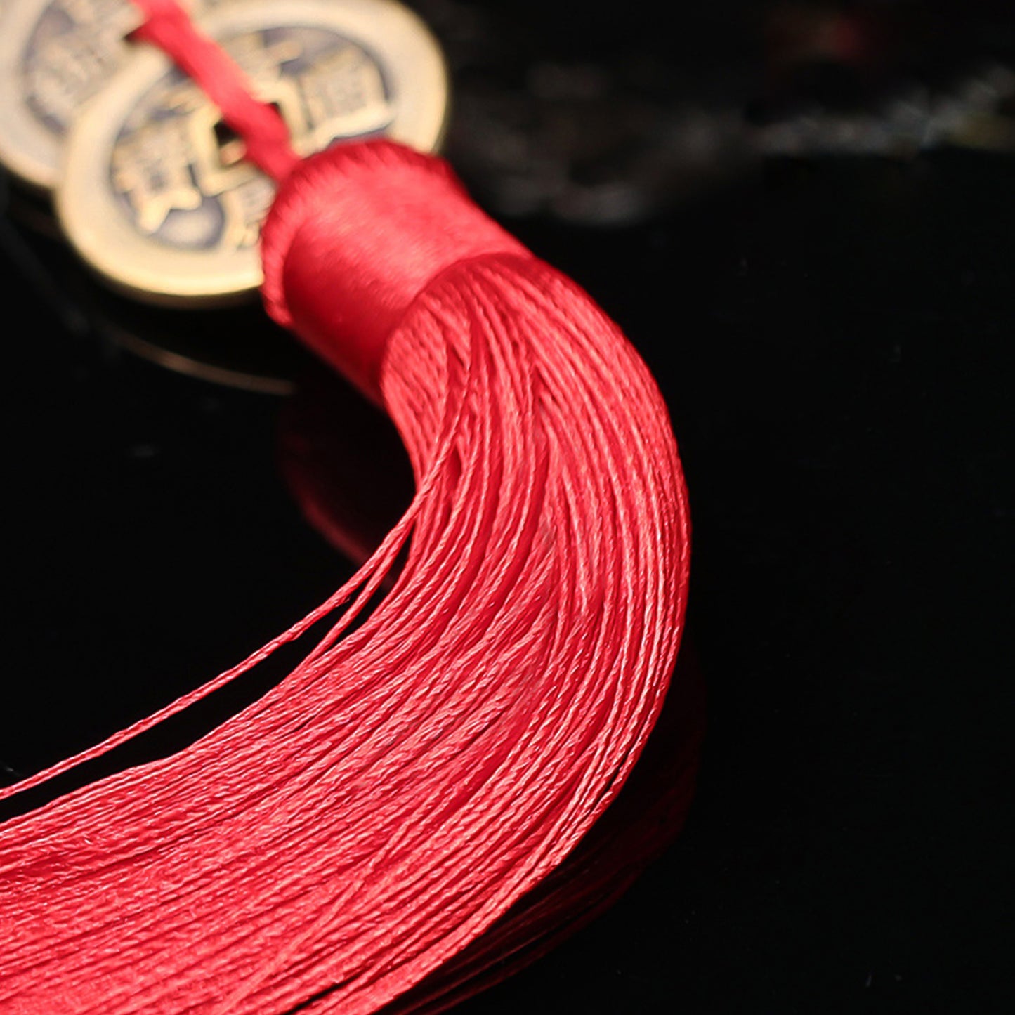 Five Emperor's Coins with Chinese Knot and Gourd - ETNCN