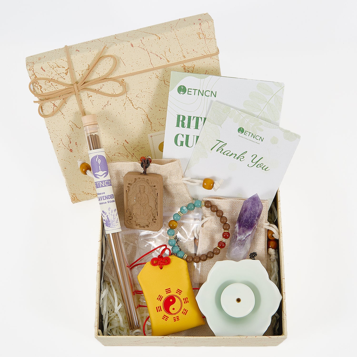 Lavender incense gift set in box2