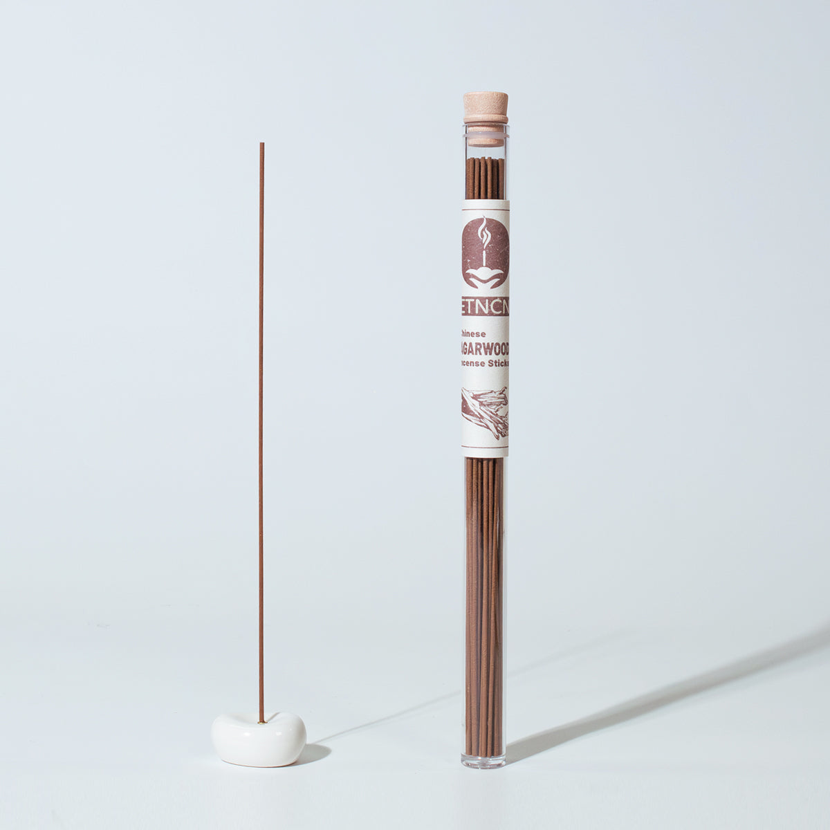 agarwood incense sticks with holder