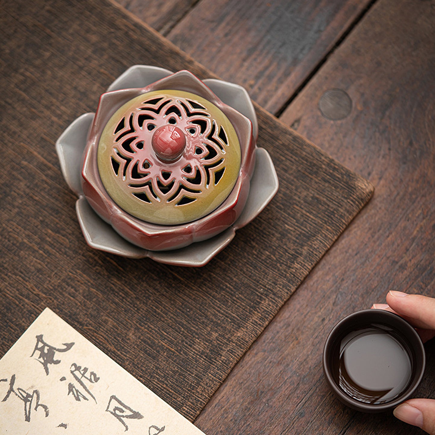 incense burner lotus