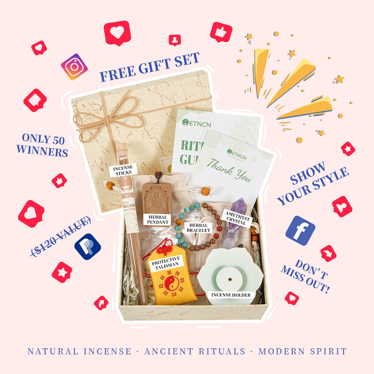 incense sticks free gift set