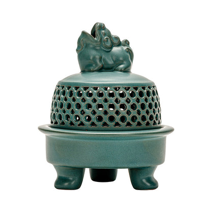 Ceramic Antique Pixiu Chinese Incense Burner