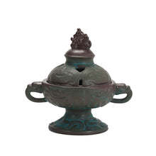 Görseli Galeri görüntüleyiciye yükleyin, Antique bronze pattern ceramic incense burner
