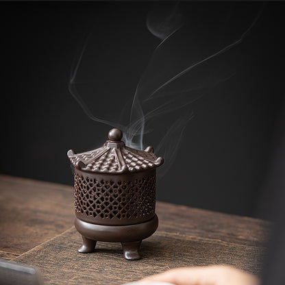 Ceramic Chinese Retro Courtyard Style Incense Burner - ETNCN