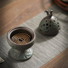 Load image into Gallery viewer, Ceramic Palace Chinese Incense Burner
