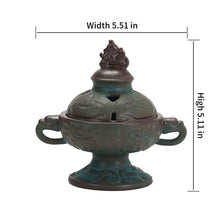 Charger l&#39;image dans la galerie, Antique bronze pattern ceramic incense burner
