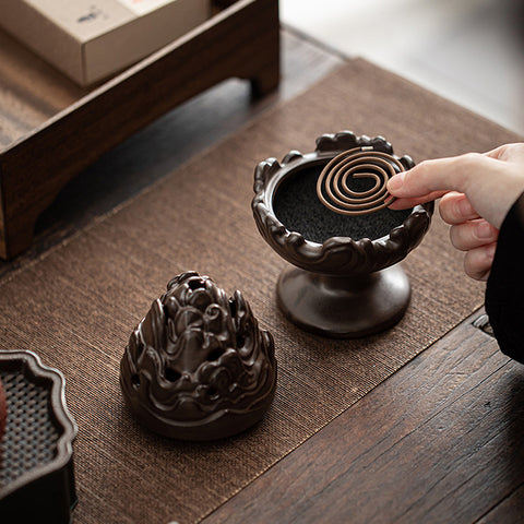 Ceramic Chinese Traditional Retro Royal Incense Burner - ETNCN