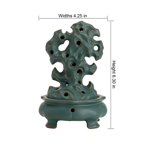Ceramic Simulated Coral Stone Incense Burner Increases Luck Protects Career - ETNCN