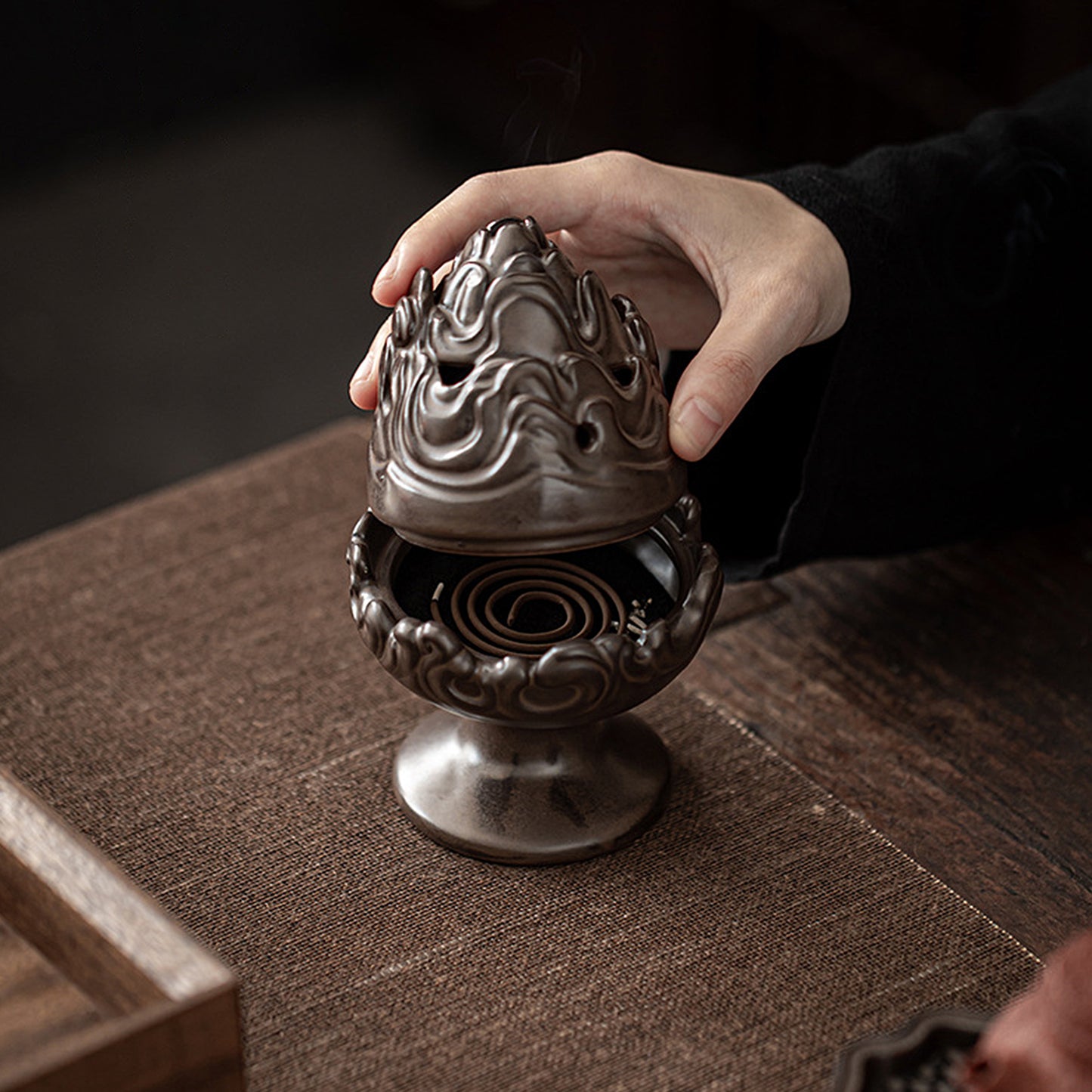 Ceramic Chinese Traditional Retro Royal Incense Burner - ETNCN