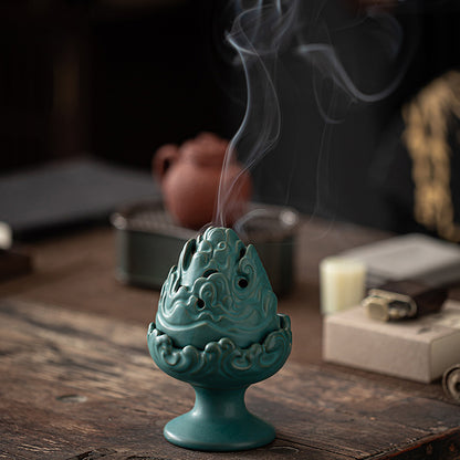 Ceramic Chinese Traditional Retro Royal Incense Burner - ETNCN