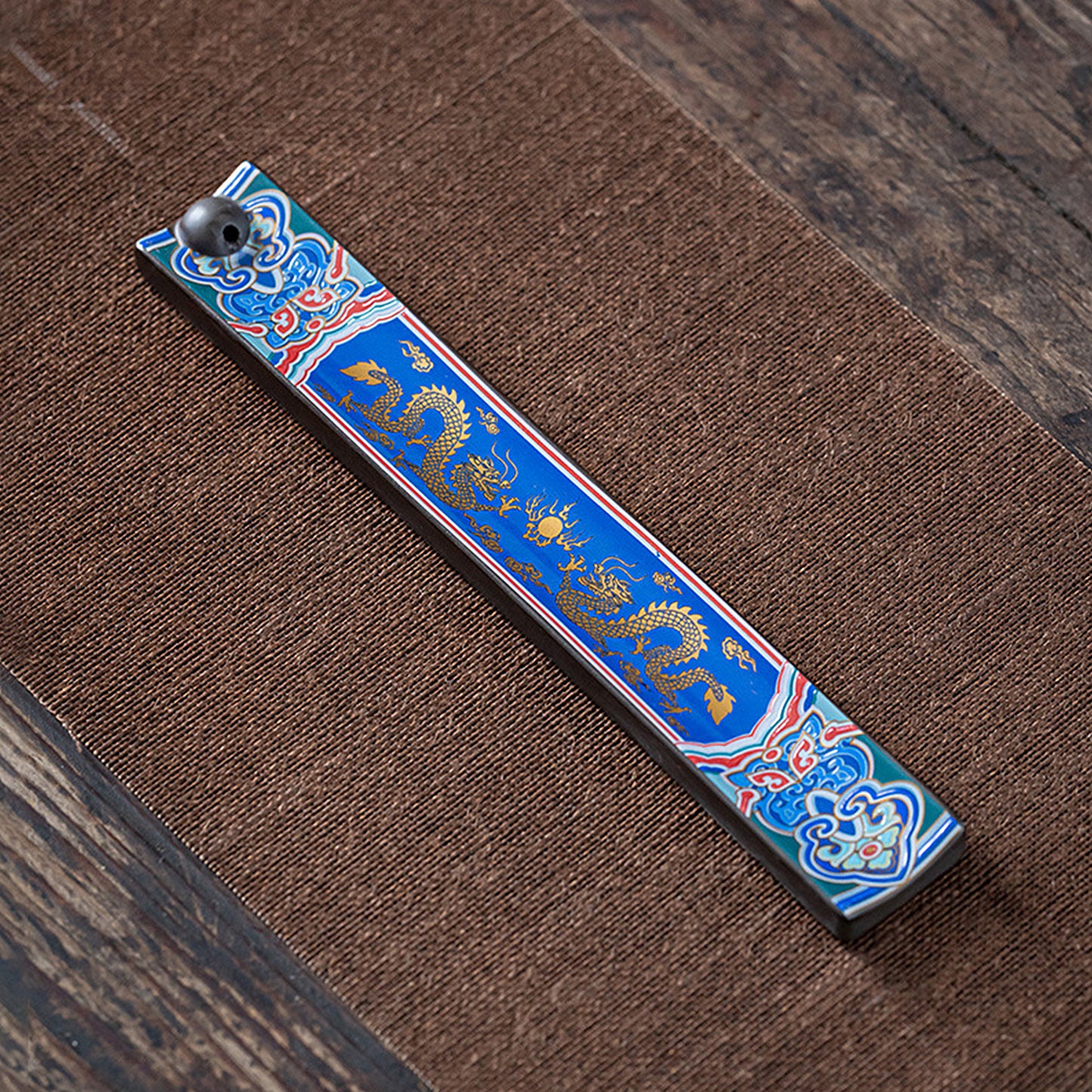 Ceramic Enameled Chinese Thread Incense Burner