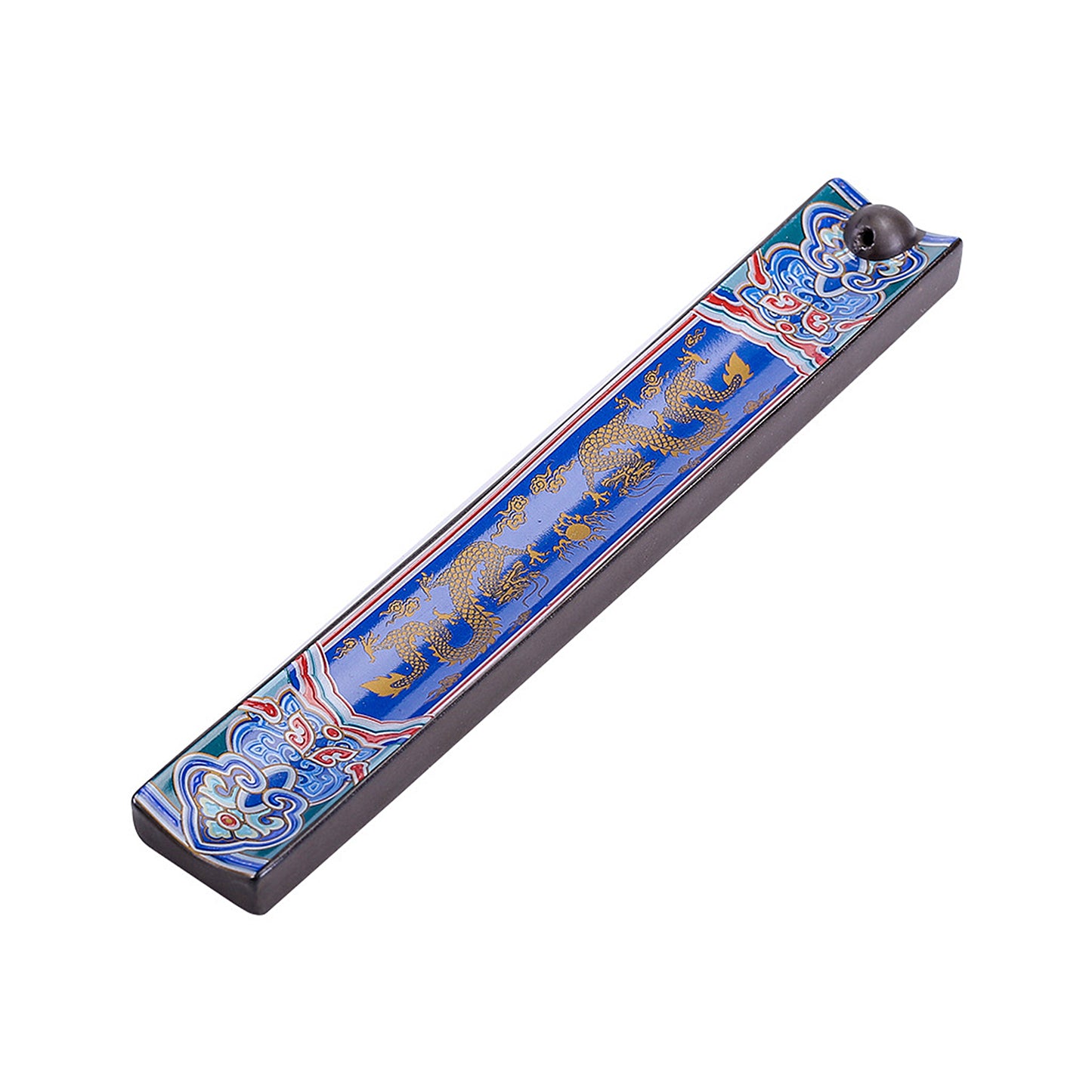 Ceramic Enameled Chinese Thread Incense Burner