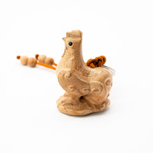 Load image into Gallery viewer, Peach Wood Keychain with the Twelve Chinese Zodiac Signs-Chicken - ETNCN
