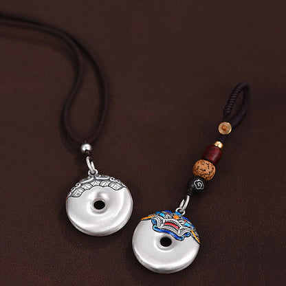 Metal Enamel Peace Buckle Necklaces and Keychain