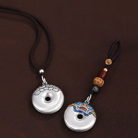 Metal Enamel Peace Buckle Necklaces and Keychain