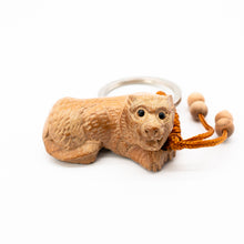 Charger l&#39;image dans la galerie, Peach Wood Keychain with the Twelve Chinese Zodiac Signs-Tiger - ETNCN
