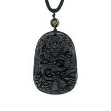 Görseli Galeri görüntüleyiciye yükleyin, Obsidian Dragon Necklace - ETNCN
