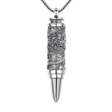 Görseli Galeri görüntüleyiciye yükleyin, Metal Simulated Bullet Pendant Year of the Dragon Design Style
