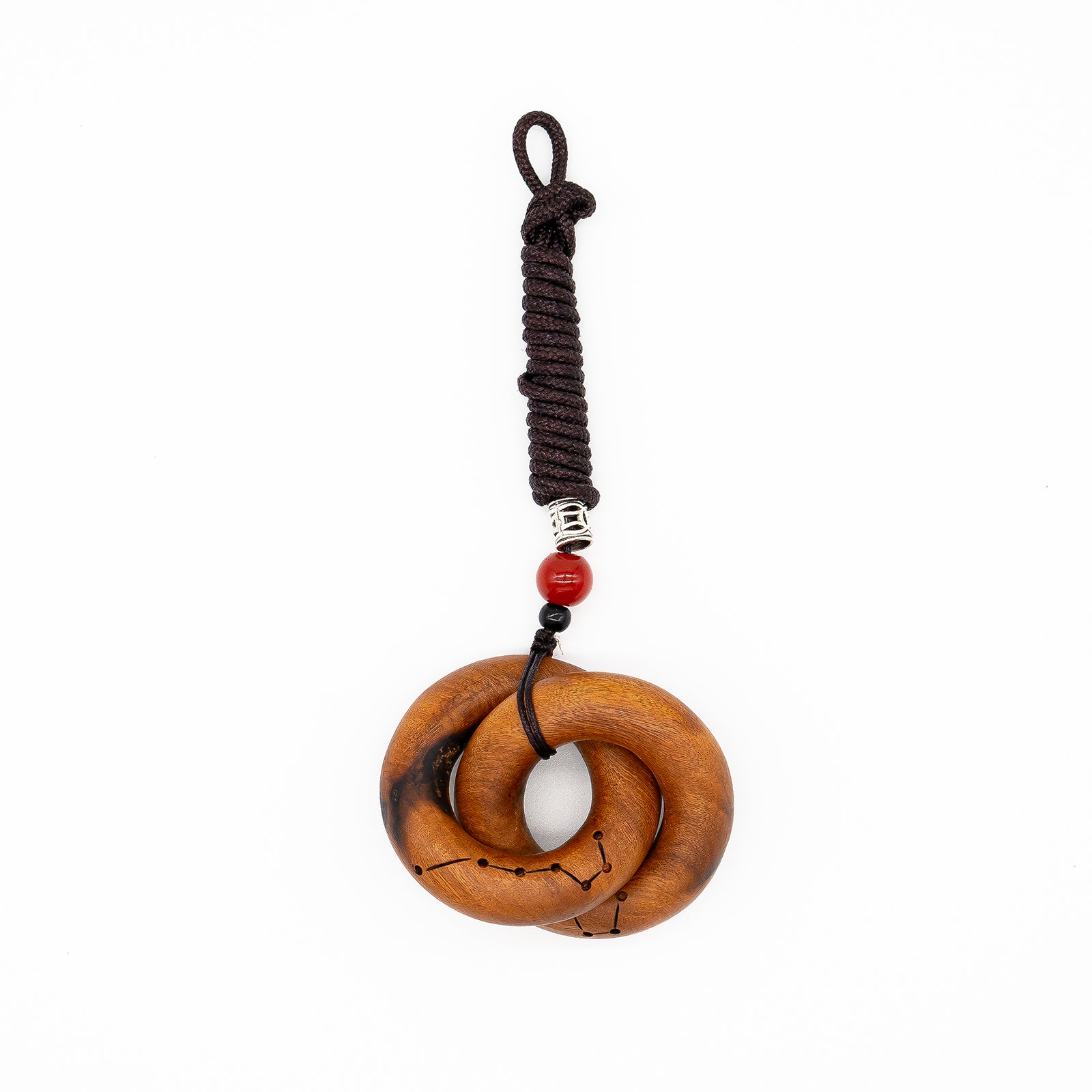 Daoist Protective Amulet Thunderstruck Wood Qiankun Circle Necklace - ETNCN