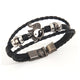 Tai Chi Elephant Boho Leather Bracelet