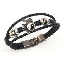 Load image into Gallery viewer, Tai Chi Elephant Boho Leather Bracelet
