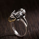 Metal Copper Coin Pixiu Ring Adjustable Size