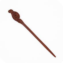 Load image into Gallery viewer, The Thunderstruck Wood Phoenix Feather Hairpin - ETNCN
