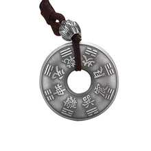 Load image into Gallery viewer, Metal Bagua Feng Shui Peace Clasp Necklace
