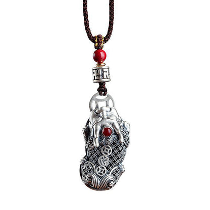 Metal Pixiu Attractive Wealth Necklace