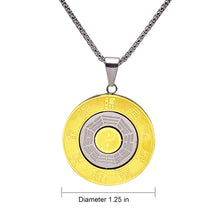 Görseli Galeri görüntüleyiciye yükleyin, Metal Taoist Scripture Blessing Peace Necklace Personalized Accessories - ETNCN
