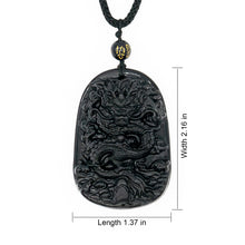 Load image into Gallery viewer, Obsidian Dragon Necklace - ETNCN
