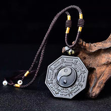 Load image into Gallery viewer, Taoist Obsidian Bagua Taiji Necklace - ETNCN
