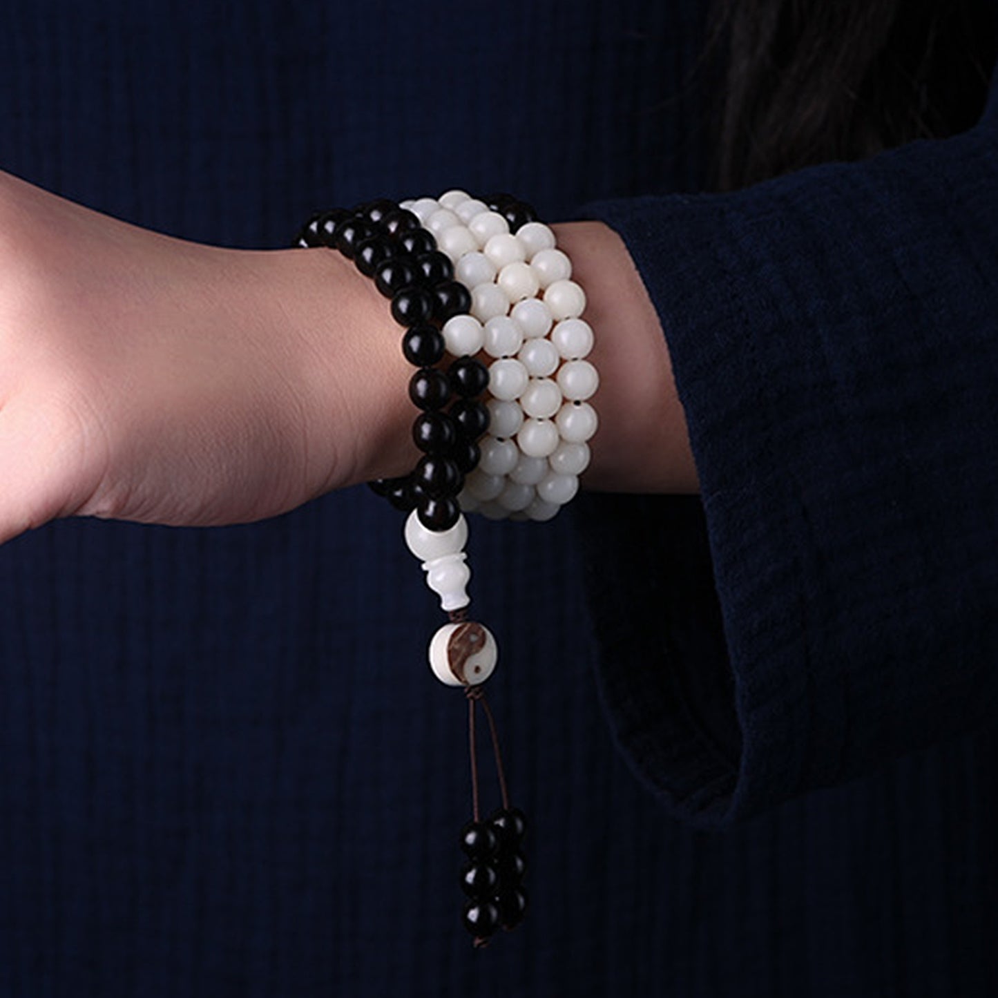 Yin Yang Tai Chi Long Bracelet