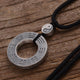 Metal Yin Yang Bagua Peace Clasp Necklace