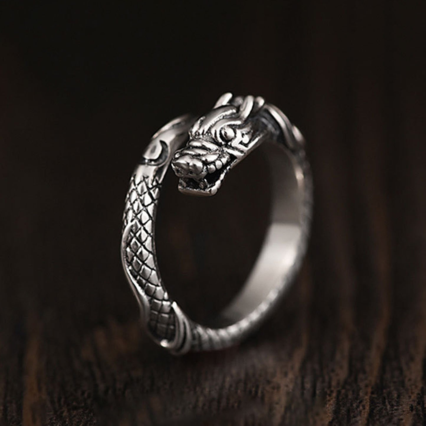 Metal Chinese Dragon Ring