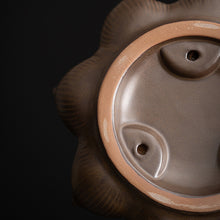 Load image into Gallery viewer, Rustic Style Ceramic Lotus Incense Burner
