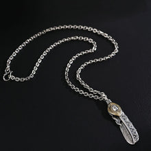 Load image into Gallery viewer, Metal Indian Feather Necklace
