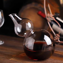 Load image into Gallery viewer, Gourd-Shaped Glass Wine Decanter-Lean - ETNCN
