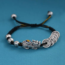 Load image into Gallery viewer, Metal Five Emperors Money Pixiu Lucky Bracelet
