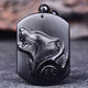 Obsidian Wolf Totem Necklace - ETNCN