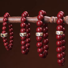 Load image into Gallery viewer, Cinnabar Nine Characters of Truth Bracelet
