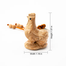 Load image into Gallery viewer, Peach Wood Keychain with the Twelve Chinese Zodiac Signs-Chicken - ETNCN
