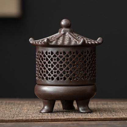 Ceramic Chinese Retro Courtyard Style Incense Burner - ETNCN