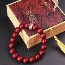 Load image into Gallery viewer, Cinnabar Nine Characters of Truth Bracelet
