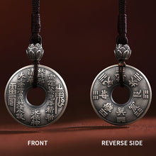 Load image into Gallery viewer, Metal Bagua Feng Shui Peace Clasp Necklace
