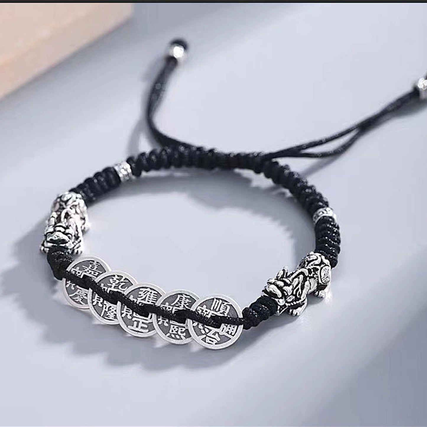 Metal Pixiu Five Emperors Money Bracelet