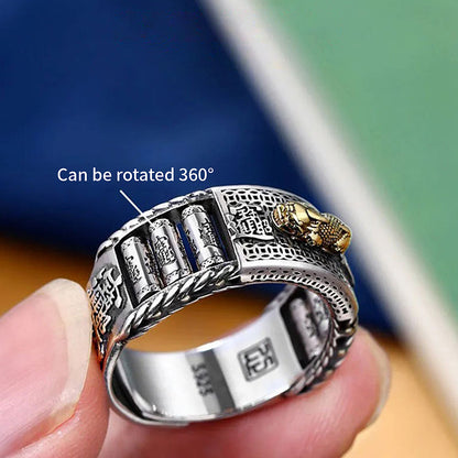 Metal Pixiu Attract Wealth Ring