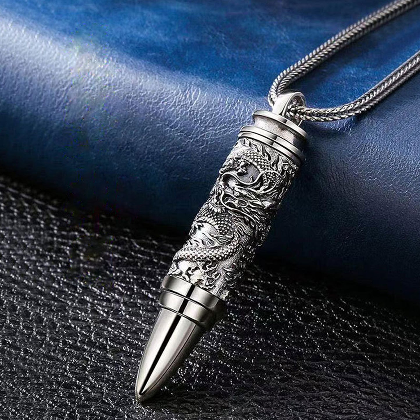 Metal Simulated Bullet Pendant Year of the Dragon Design Style