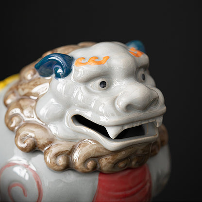 Ceramic mythical beast incense burner